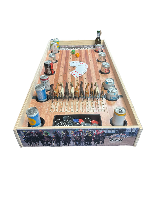 Jumbo Horse Game W/ Drink Holders & Chip Pot