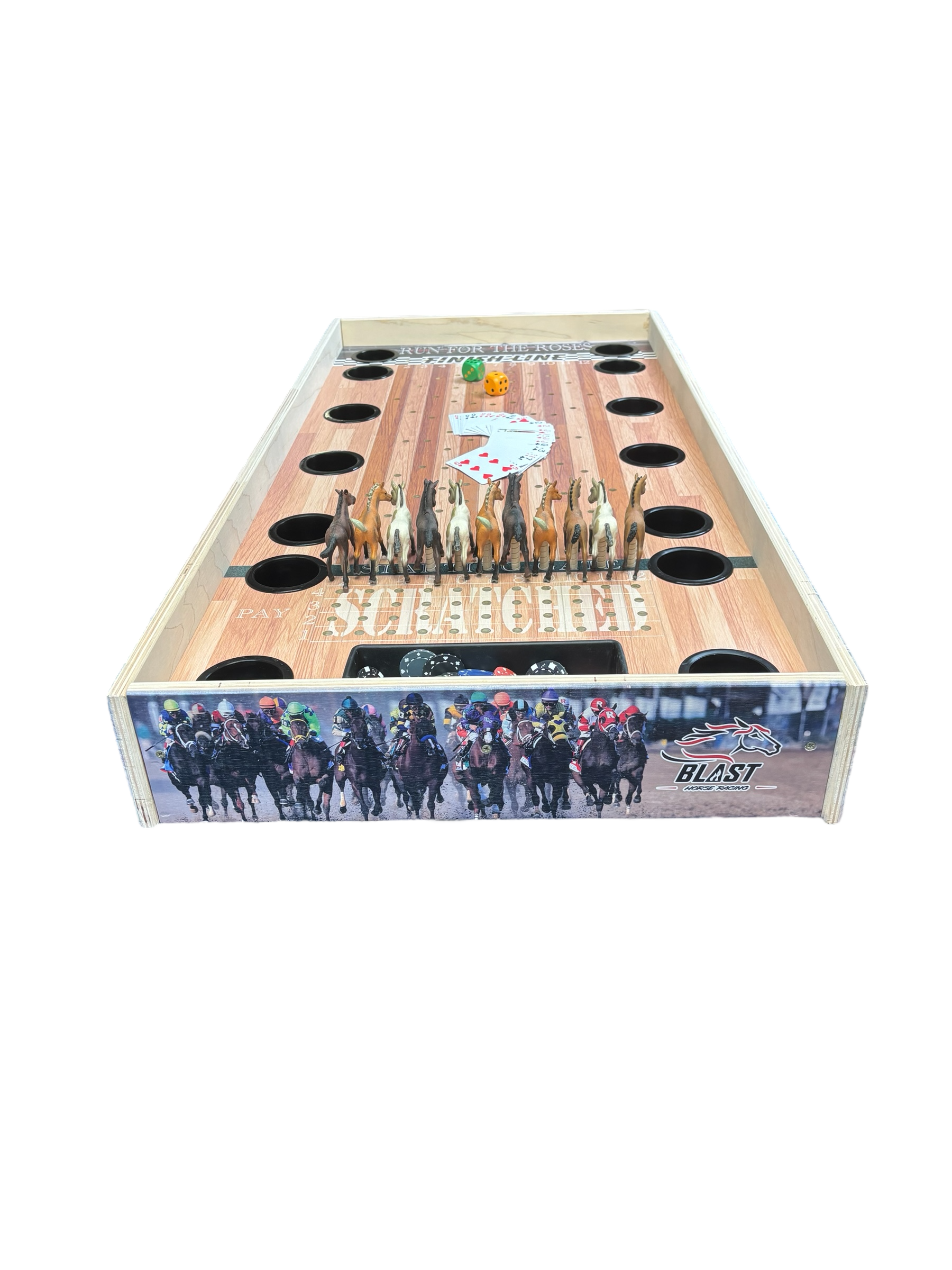 Jumbo Horse Game W/ Drink Holders & Chip Pot