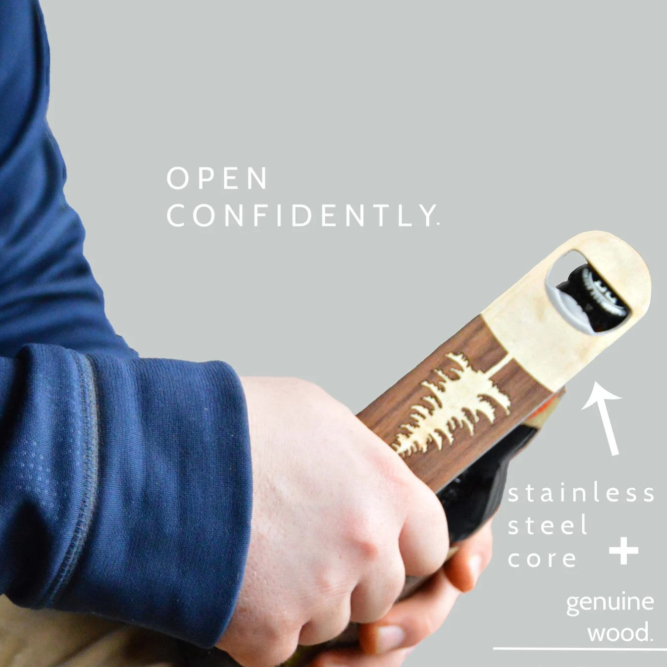 Pine Tree - Wooden Bottle Opener For the Bar Autumn Woods