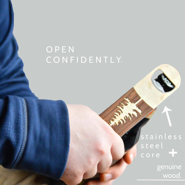 Pine Tree - Wooden Bottle Opener For the Bar Autumn Woods