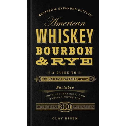 Hardcover whiskey guide book with black cover and gold title lettering