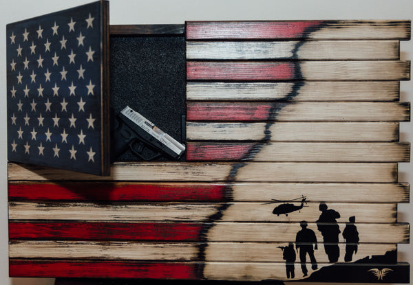 "Heroes In Arms" Concealment Flag