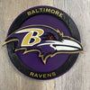 Baltimore Ravens - Layered Wood Sign For the Sports Lover Arizona Copper Beard