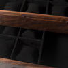 Watch Box with Drawer - Solid Black Walnut - 12 to 16 Watch Compartments