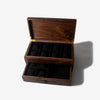 Watch Box with Drawer - Solid Black Walnut - 12 to 16 Watch Compartments