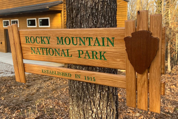 Rocky Mountain National Park – Wood Replica Entrance Sign