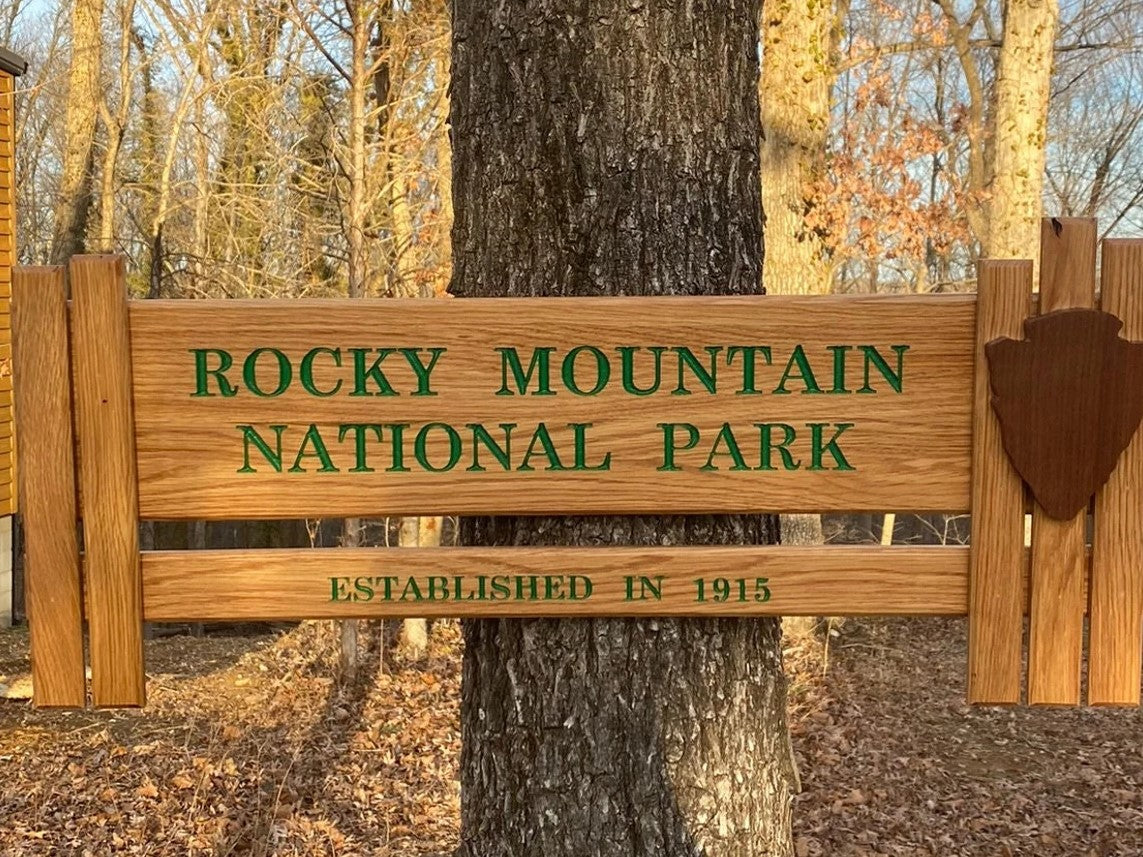 Rocky Mountain National Park – Wood Replica Entrance Sign
