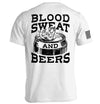 White crewneck T-shirt with large back graphic print