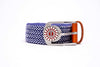 THE BRAIDED BYRD GOLF BELT ♠ Blue/White