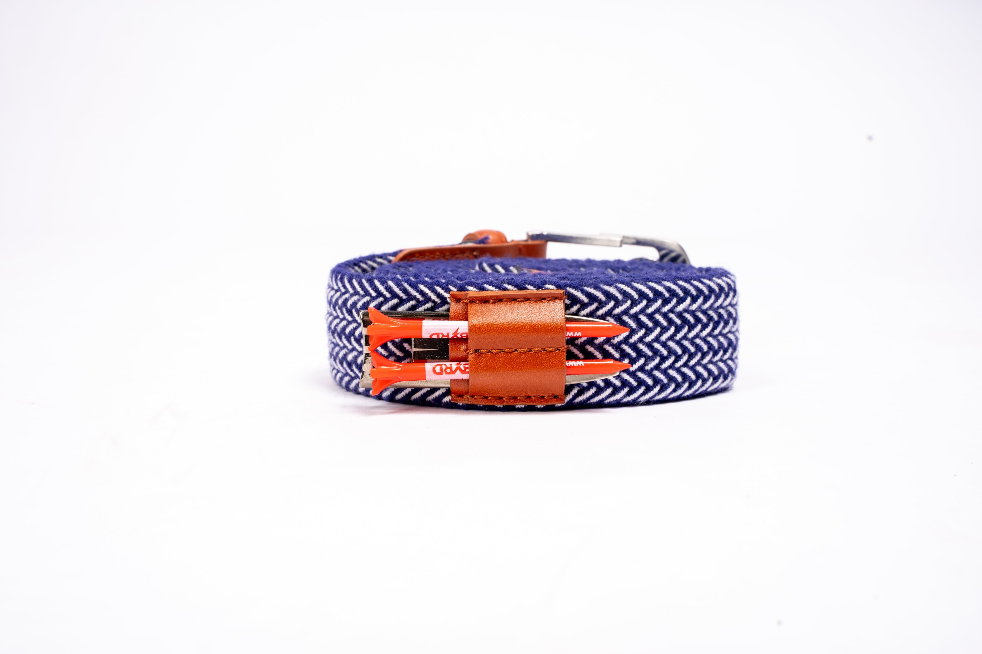 THE BRAIDED BYRD GOLF BELT ♠ Blue/White