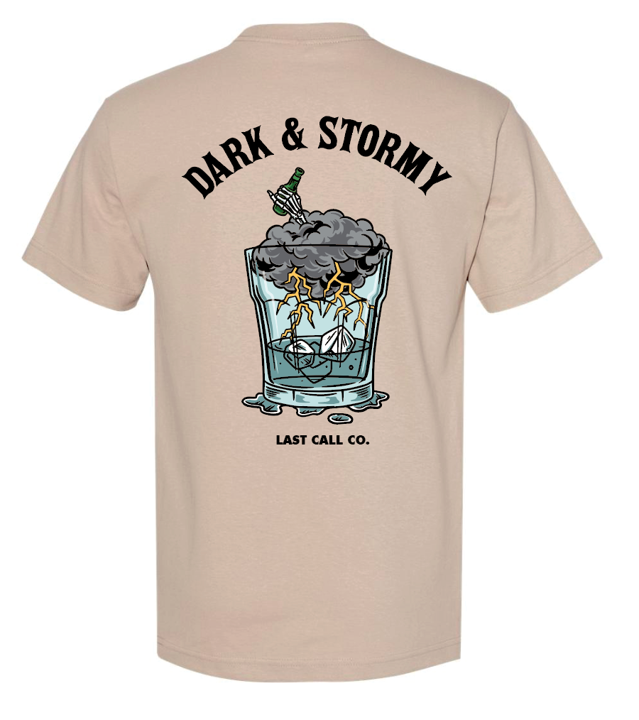 Sand short-sleeve tee with large back graphic print