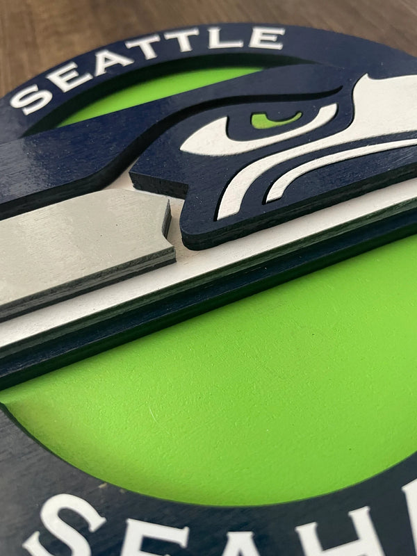 Seattle Seahawks - Layered Wood Sign