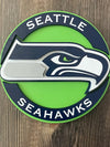 Seattle Seahawks - Layered Wood Sign For the Sports Lover Arizona Copper Beard