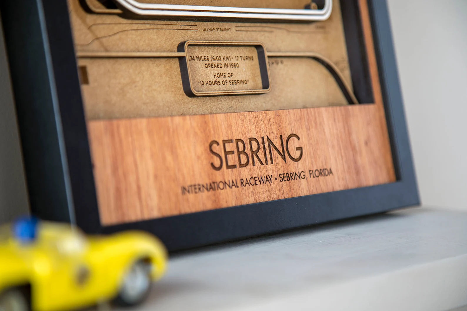 Sebring International Raceway - 3D Wood Track Map For the Gear Head Karta Trek