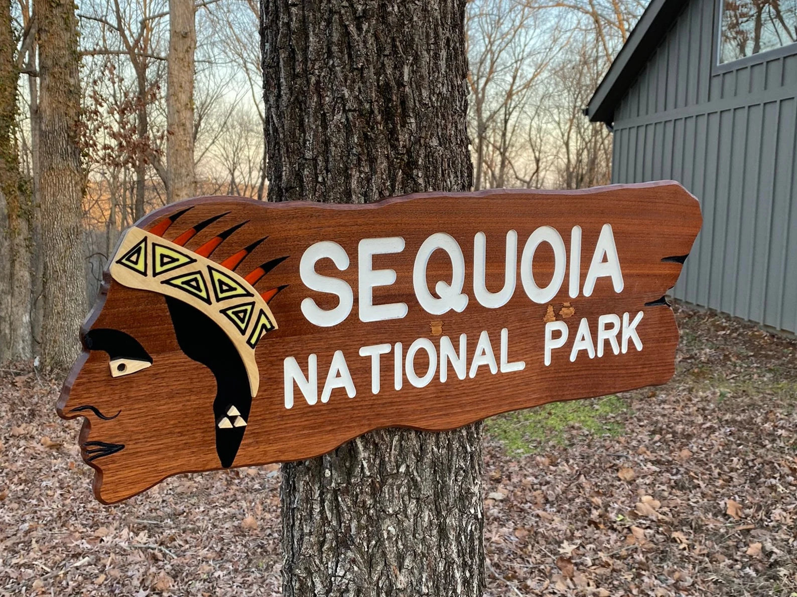 Sequoia National Park – Wood Replica Entrance Sign