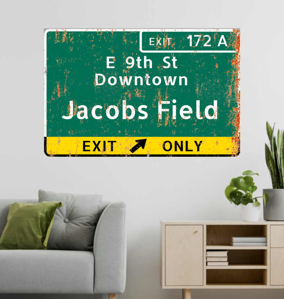 Jacob's Field – Classic Stadium Metal Sign