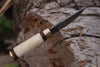 Skinner Knife - Damascus Steel – Bone Handle For the Outdoorsman Orklo Knives