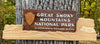 Great Smoky Mountains National Park – Wood Replica Entrance Sign For the Outdoorsman Tiny Wooden Signs