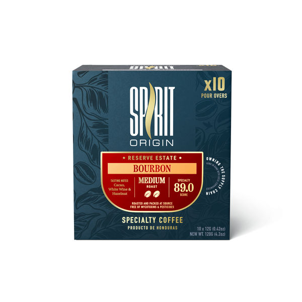 Single-Use Pour-Over Drip Bags - Bourbon (Box of 10 Bags)