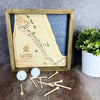Old Course at St. Andrews - Handmade Wood Course Map For the Sports Lover Bauer Gift Co.