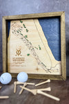 Old Course at St. Andrews - Handmade Wood Course Map For the Sports Lover Bauer Gift Co.