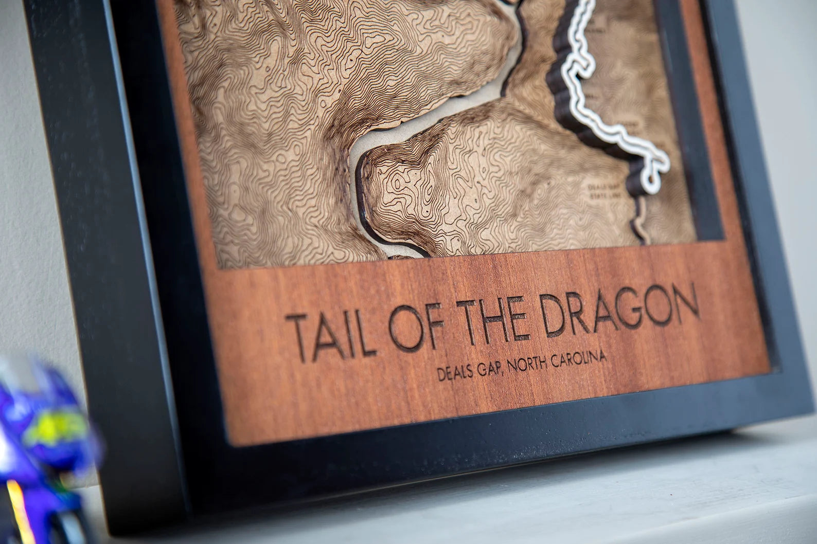 Tail of the Dragon - 3D Wood Track Map For the Gear Head Karta Trek