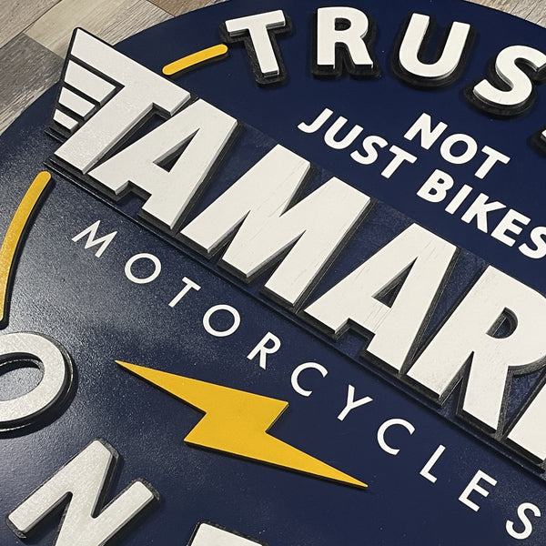 Tamarit Motorcycles - Layered Wood Sign
