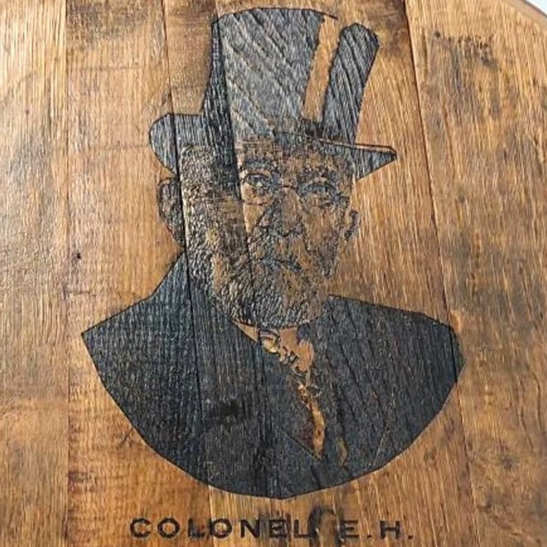 Colonel E.H. Taylor Bourbon Barrel Top - Wall Hanging