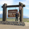 Grand Teton National Park – Wood Replica Entrance Sign For the Outdoorsman Tiny Wooden Signs