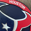 Houston Texans - Layered Wood Sign