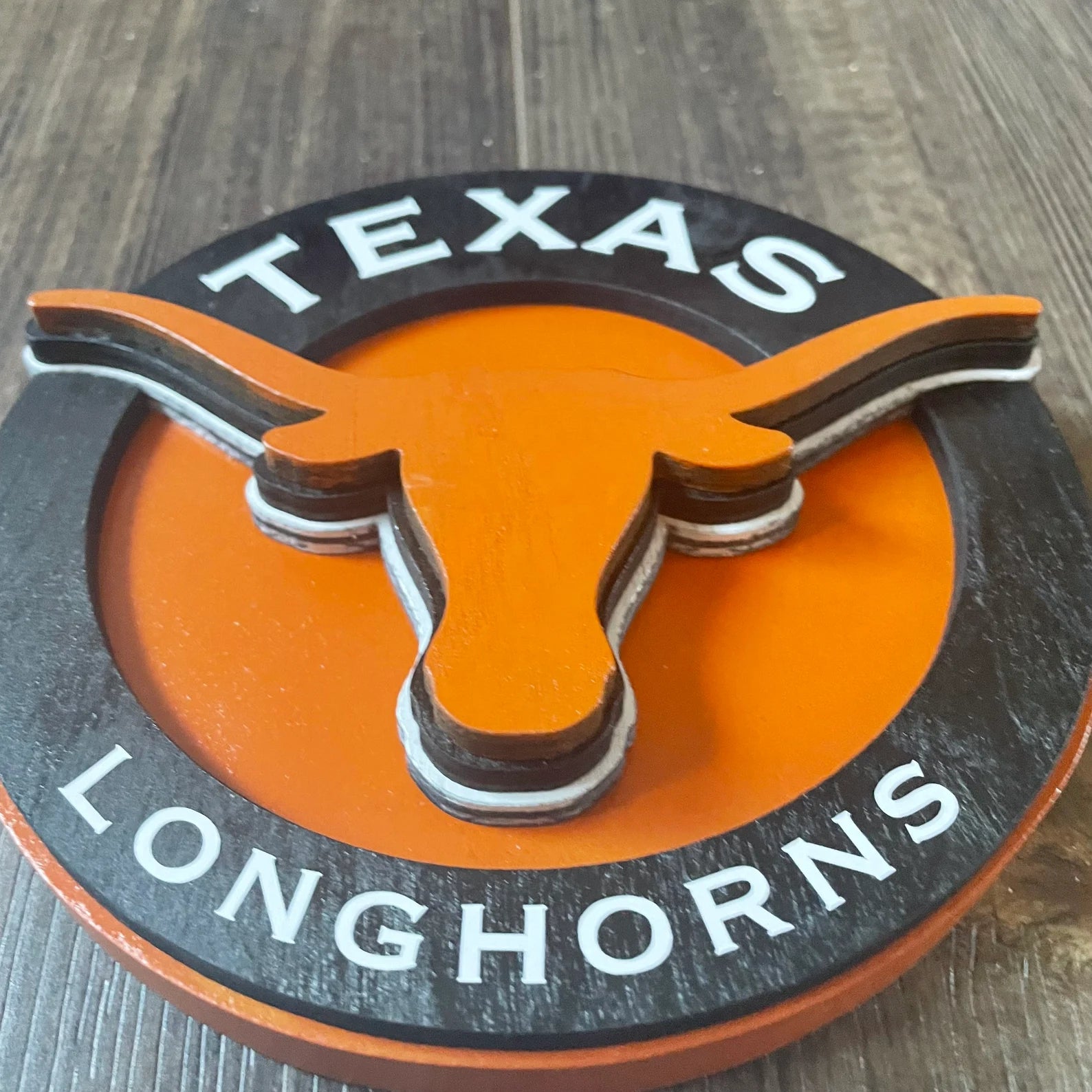 University of Texas Longhorns - Layered Wood Sign For the Sports Lover Arizona Copper Beard
