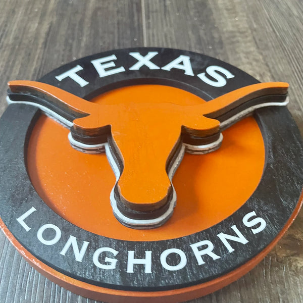 University of Texas Longhorns - Layered Wood Sign For the Sports Lover Arizona Copper Beard