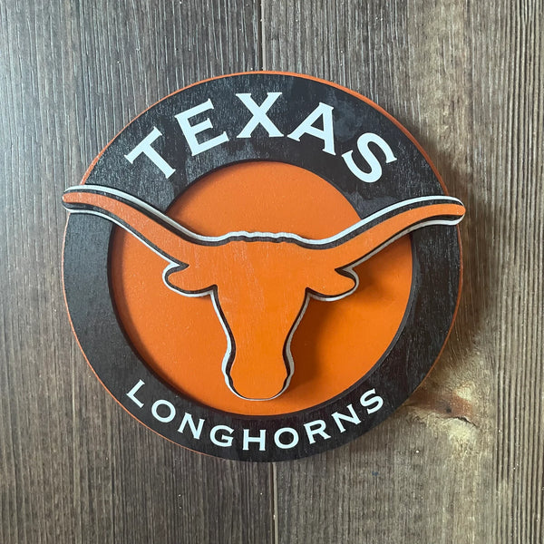University of Texas Longhorns - Layered Wood Sign For the Sports Lover Arizona Copper Beard