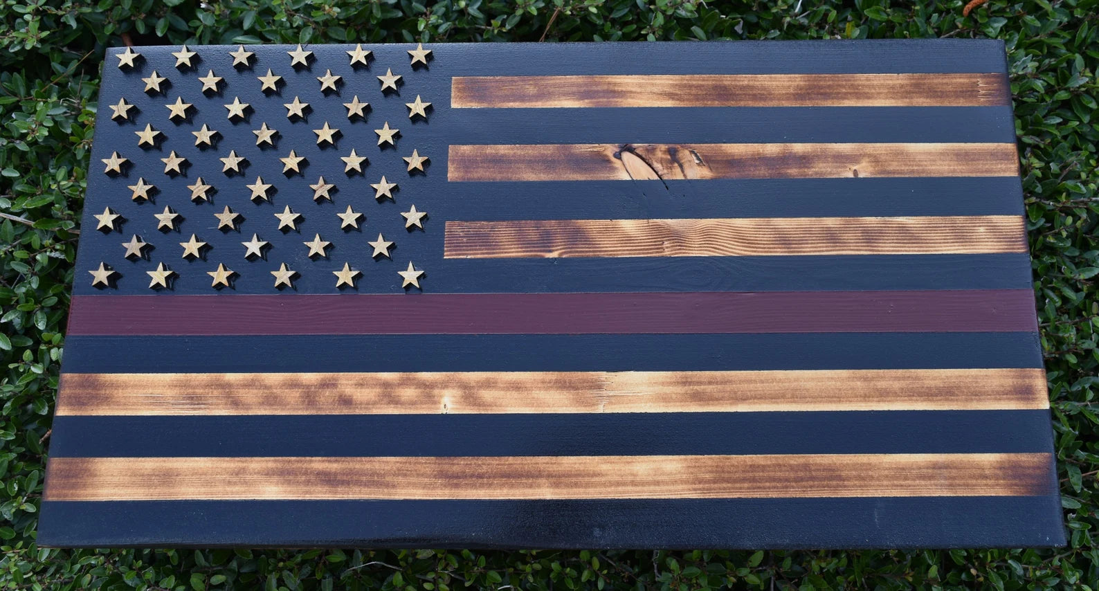 Thin Red Line American Flag Concealed Gun Case - With Magnetic Release