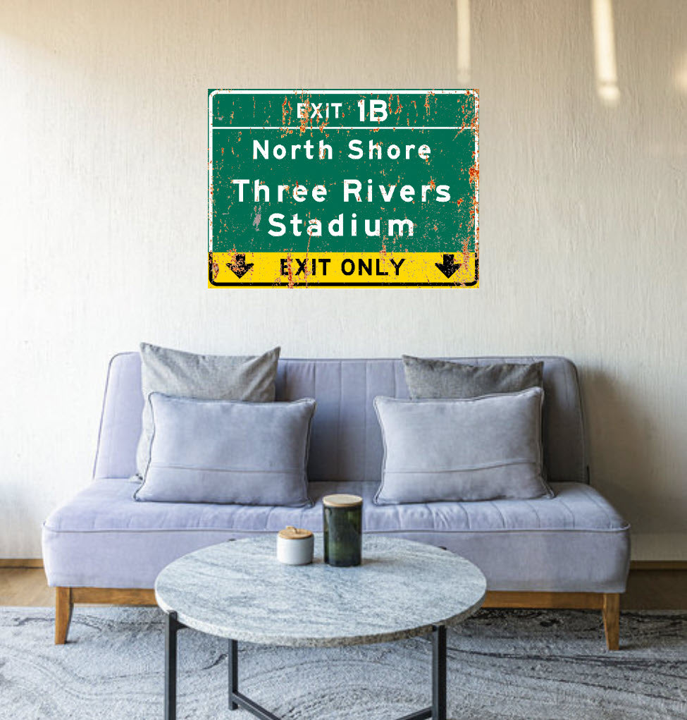 Three Rivers Stadium – Classic Stadium Metal Sign