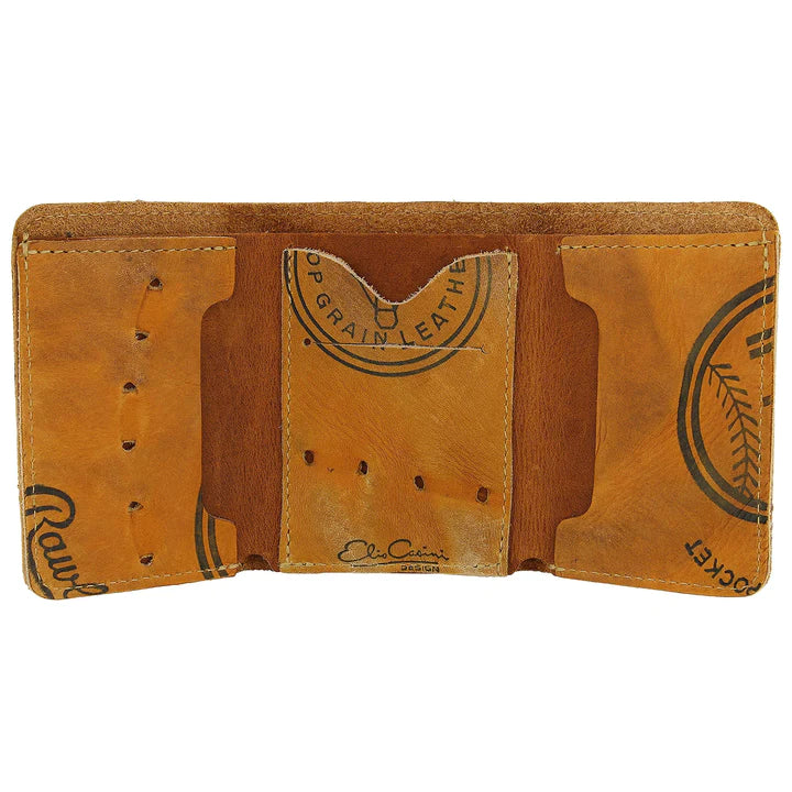 Vintage Baseball Glove Wallet - Trifold Style