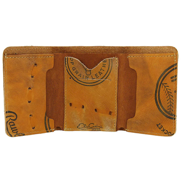 Vintage Baseball Glove Wallet Trifold Style