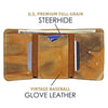 Vintage Baseball Glove Wallet - Trifold Style
