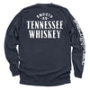 Navy long-sleeve shirt with Tennessee Whiskey graphic on the back