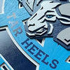 University of North Carolina Tarheels- Layered Wood Sign For the Sports Lover Arizona Copper Beard