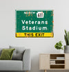 Veterans Stadium – Classic Stadium Metal Sign