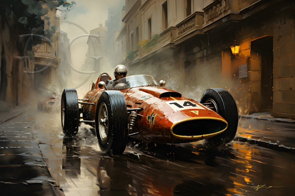 Monaco Grand Prix - Gallery Wrapped Canvas For the Man Cave GJG Studios