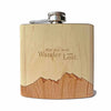 Not All Who Wander Are Lost - Wooden Hip Flask For the Bar Autumn Woods