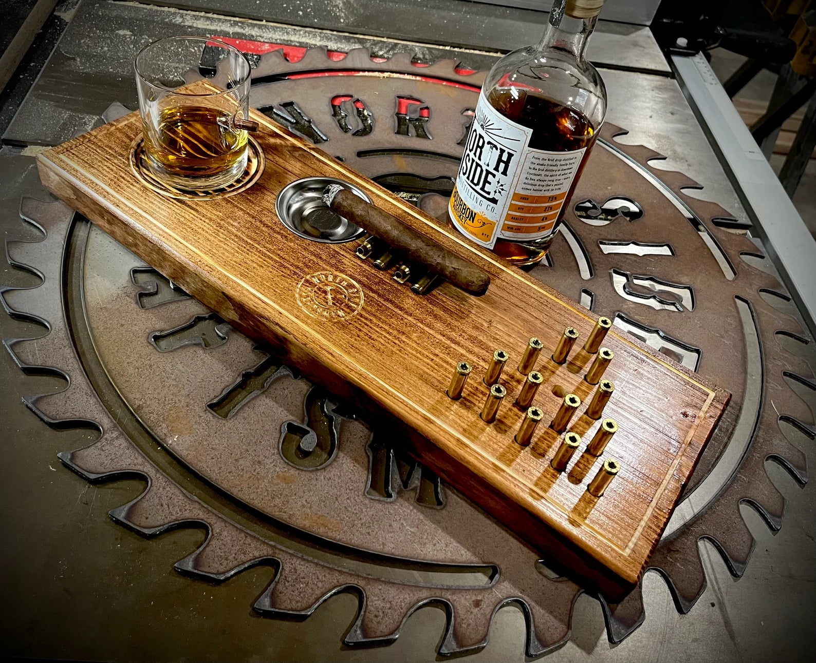 The Whiskey Shooter - Cigar, Bourbon and Peg Jump For the Bar Northside Craftsmen