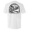Light grey short-sleeve T-shirt with large back Bourbon Country graphic print