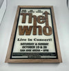 The Who 'Live in San Jose' - Wood Sign