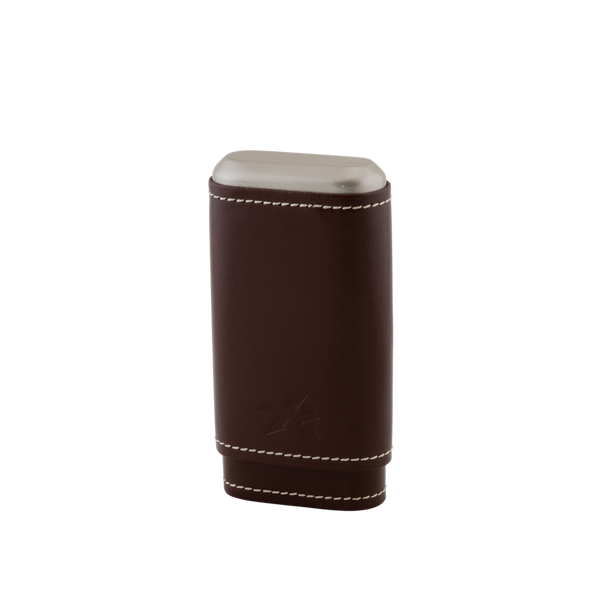 Xikar Envoy Triple Cigar Case For the Bar Quality Importers Cognac Leather