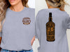 Whiskey Is Liquid Sunshine Bottle Design Graphic T-Shirt