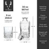 Admiral Crystal Decanter and Tumbler Set