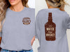 Save Water Drink Whiskey Funny Saying Graphic Bottle T-Shirt
